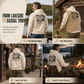 Men's Retro Fishing Graphic Hoodie Relaxed Fit Soft Cotton Blend Fleece Sweatshirt with Kangaroo Pocket