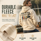 Men's Retro Fishing Graphic Hoodie Relaxed Fit Soft Cotton Blend Fleece Sweatshirt with Kangaroo Pocket