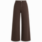 Women's Retro High Waisted Wide Leg Jeans Drapey Floor Length Denim Pants