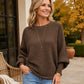 🎉This Week's Special Sales - 60% OFF✨👚Women's Oversized Ribbed Knit Sweater