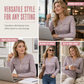 Women's Long Sleeve V-Neck Half Zip Knit Top