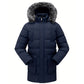 Men's Mid-Length Winter Windproof Thermal Jacket