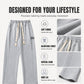Men's Casual Wide-Leg Sweatpants with Pockets