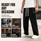 Men's Casual Wide-Leg Sweatpants with Pockets