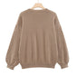 ☁️Soft Warmth, Fall & Winter Essential🧶 Women's Round Neck Pullover Sweater – Breathable & Skin-Friendly, Warm & Cozy | Perfect Autumn/Winter Knit ✨