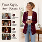☁️Cozy Knit, Versatile Cardigan🧶 Women's Pearl Beaded Knit Cardigan – Soft & Skin-Friendly, Open-Front Design ✨