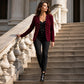 ☁️Cozy Knit, Versatile Cardigan🧶 Women's Pearl Beaded Knit Cardigan – Soft & Skin-Friendly, Open-Front Design ✨