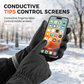 Winter Thermal Gloves for Men and Women Windproof Cold Resistant Touchscreen Non Slip Gloves for Cycling