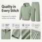☁️Loose & Comfortable, Everyday Versatile👖 Men's Half-Zip Hoodie & Wide-Leg Pants Set – Relaxed & Easy, Effortless to Style ✨