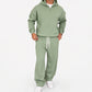 ☁️Loose & Comfortable, Everyday Versatile👖 Men's Half-Zip Hoodie & Wide-Leg Pants Set – Relaxed & Easy, Effortless to Style ✨