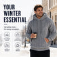 Men's Winter Warm Cable Knit Hoodie