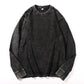 ✨Vintage Wash, Street Distressed👕 Vintage Washed Long Sleeve T-Shirt – Weathered Aesthetic, Unique Statement ✨