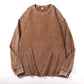 ✨Vintage Wash, Street Distressed👕 Vintage Washed Long Sleeve T-Shirt – Weathered Aesthetic, Unique Statement ✨
