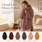 Women's Winter Solid Color Asymmetrical Button Plush Fuzzy Fleece Coat
