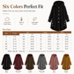 Women's Winter Solid Color Asymmetrical Button Plush Fuzzy Fleece Coat