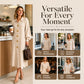 Women's Lantern Sleeve Ribbed Knit Maxi Dress