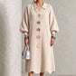 Women's Lantern Sleeve Ribbed Knit Maxi Dress