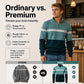 Men's Casual Color-Block Half-Zip Knit Sweater