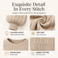 Women's Casual Lantern Sleeve Ribbed Knit Pullover