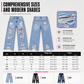 🌸Hot Sale 50% OFF💖Women's Distressed Ripped Straight Leg Denim Jeans