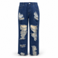 🌸Hot Sale 50% OFF💖Women's Distressed Ripped Straight Leg Denim Jeans