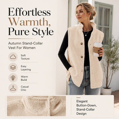 Women's Casual Sherpa Warm Vest