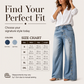 Women's Vintage Side Button Wide-Leg Jeans