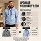 Men's Casual Warm Zip Up Hooded Jacket