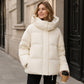 Women's Thick Cropped Hooded Winter Coat