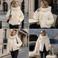 Women's Thick Cropped Hooded Winter Coat