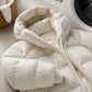 Women's Thick Cropped Hooded Winter Coat