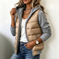 💖Black Friday Mega Deal – 50% off!💖🌸Women's Color-Block Padded Hooded Jacket