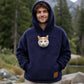 Unisex Pet Carrier Plush Hooded Sweatshirt