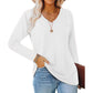 Women's Casual V-Neck Long Sleeve Top