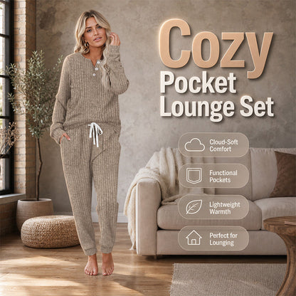 Women's Top & Drawstring Pants 2-Piece Set