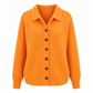 Womens Casual Solid Color Knit Lapel Collar Cardigan Sweater Button Down Fall Winter Outerwear