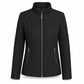 Women's Lightweight Quilted Padded Zipper with Stand Collar for Spring and Winter