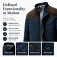 Men's Casual Stand Collar Warm Quilted Jacket