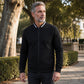 Men's Casual Waffle Grid Bomber Jacket