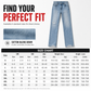 🖤Women's High Waisted Ripped Wide Leg Denim Jeans Distressed Straight Pants