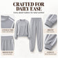 💖Black Friday Mega Deal – 50% off!💖 🏃‍♀️Women's Contrast Piping Sweatshirt & Joggers 2-Piece Set