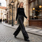 ⏳LAST DAY SALE 50% OFF!!🔥Women's Sparkling Sequin Wide-Leg Pants