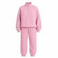 Casual Two Piece Pants Set Solid Color Zip Lapel Collar Top and Long Trousers Outfit for Autumn and Winter