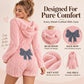 Women's Cute Bear Ear Hooded Plush Romper