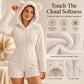 Women's Cute Bear Ear Hooded Plush Romper