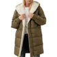 Solid Color Double Sided Hooded Long Sleeve Slim Fit Cardigan Coat