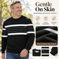 Men's Casual Crewneck Striped Sweatshirt