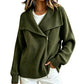 🔥LAST DAY SALE 50% OFF💥Women's Chic Asymmetrical Zip Up Sweater Jacket