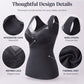 Women's Slim Fit Thermal Camisole with Built-In Bra