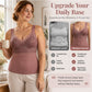 Women's Slim Fit Thermal Camisole with Built-In Bra